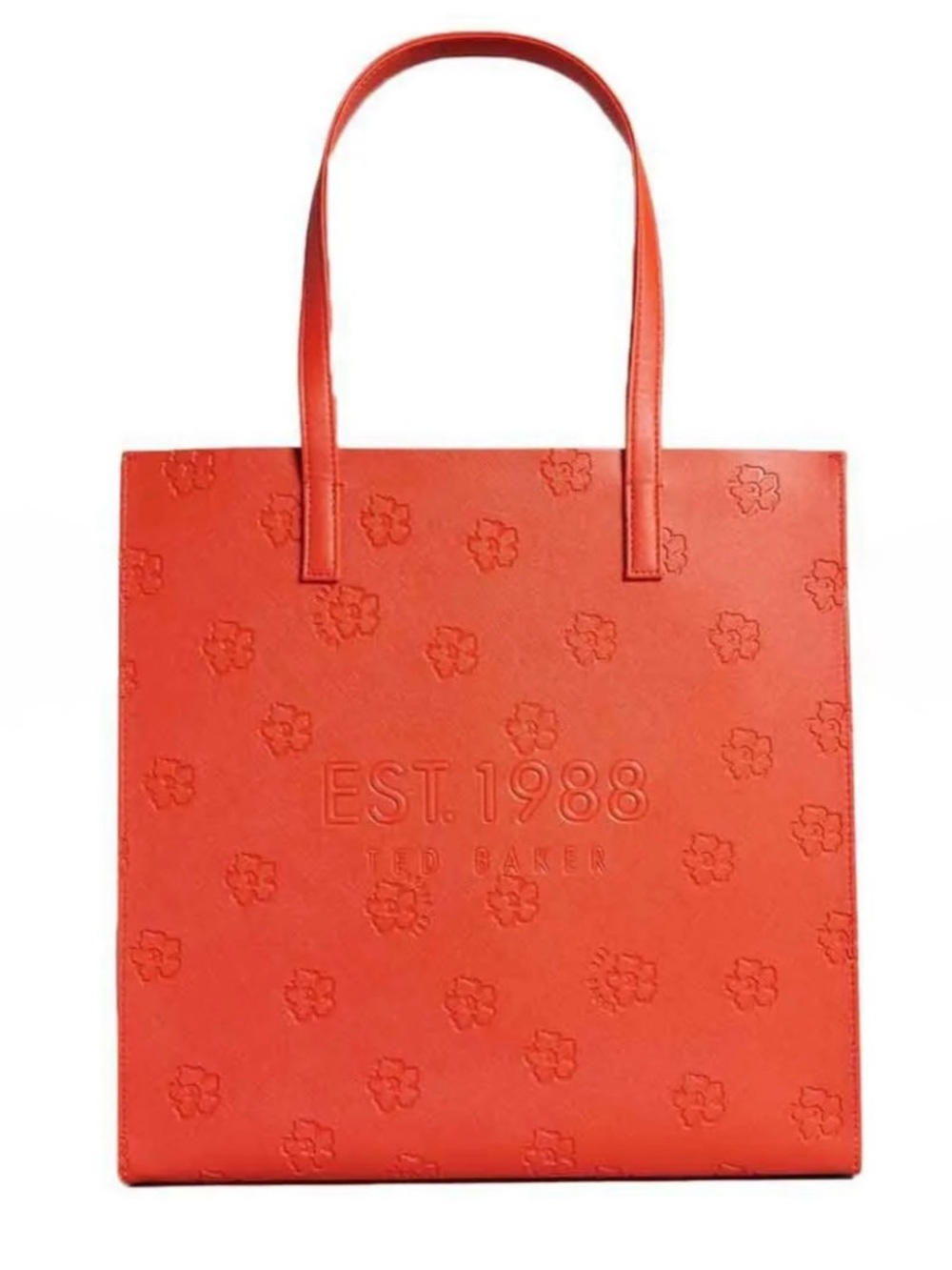Ted baker Lunacon Large Debossed Floral Icon Orange-Red